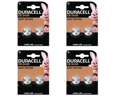 Elementai Duracell CR2430, 3V, 8vnt.