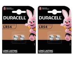 Elementai Duracell LR54, 1.5V, 4vnt.