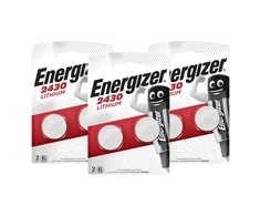 Elementai Energizer CR2430, 6vnt, 3V