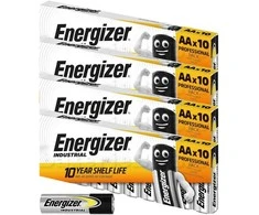 Elementai Energizer industrial AA LR6 1.5V 40 vnt.