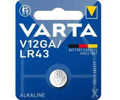Elementai Varta AG12 / LR43 / L1142, 1.5V, 1vnt.