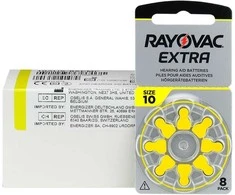 Elementai klausos aparatams Rayovac Extra V10AT 80 vnt.