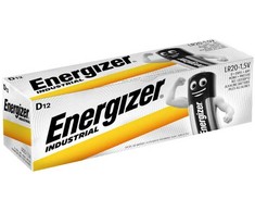 Energizer Industrial LR20/D 1.5V sustiprinti šarminiai elementai 12vnt.