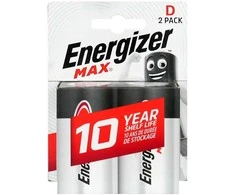 Energizer Max LR20/D 1.5V šarminiai elementai 2vnt.