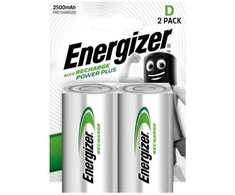 Energizer R20/D Ni-MH 2500 mAh talpos 2vnt. akumuliatoriai.