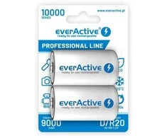EverActive R20/D Ni-MH 9000 mAh talpos 2vnt. akumuliatoriai.