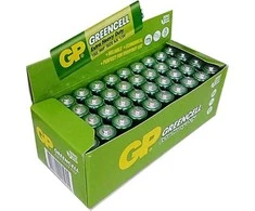 GP Battery Elementai GP Greencell AA 1.5V 40 vnt.