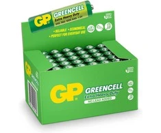 GP Battery Elementai GP Greencell AAA 1.5V 40 vnt.