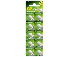 GP Battery GP A76 Alkaline elementai 1.5V LR44 AG-13, 10 vnt