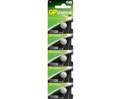 GP Battery GP CR1220 3V ličio diskinės baterijos - 5vnt.