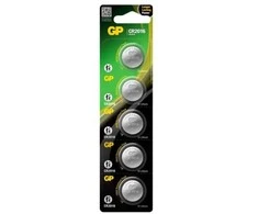 GP Battery GP CR2016 3V elementai, 5 vnt.