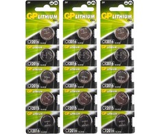 GP Battery GP elementai CR2016, LITHIUM 3V, 15 vnt.