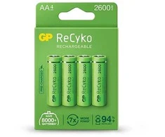 GP Battery GP ReCyko AA R06 2600mAh akumuliatoriai NiMH 1.2V, 4vnt.