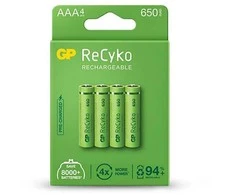 GP Battery GP Baterija Įkraunamos baterijos GP ReCyko NiMH AAA 650mAh EB4