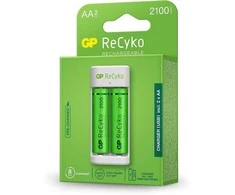 GP Battery Kroviklis GP Recyko E211 su akumuliatoriais 2 vnt. 1,2V AA 2100mAh