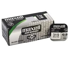 Maxell 319 / SR527SW 10vnt. sidabro oksido elementai.