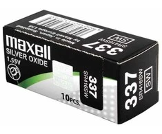 Maxell 337 / SR416SW 10vnt. sidabro oksido elementai.