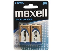Maxell Alkaline 6LR61 / 9V šarminės baterijos 2vnt.