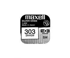 Maxell sidabro oksido baterijos 303 SR44SW 1.55V, 1vnt.