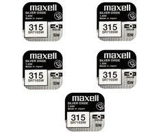 Maxell sidabro oksido baterijos 315 SR716SW 1.55V, 5vnt.