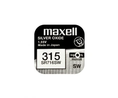 Maxell sidabro oksido baterijos 315 SR716SW 1.55V, 1vnt.