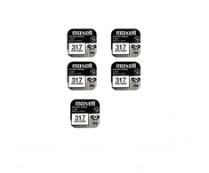 Maxell sidabro oksido baterijos 317 SR516SW 1.55V, 5vnt.