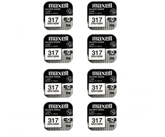 Maxell sidabro oksido baterijos 317 SR516SW 1.55V, 8vnt.