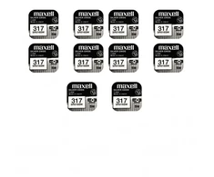 Maxell sidabro oksido baterijos 317 SR516SW 1.55V, 10vnt.