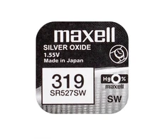 Maxell sidabro oksido baterijos 319 SR527SW 1.55V, 1vnt.