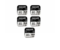 Maxell sidabro oksido baterijos 321 SR616SW 1.55V, 5vnt.