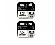 Maxell sidabro oksido baterijos 321 SR616SW 1.55V, 2vnt.