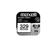 Maxell sidabro oksido baterijos 329 SR731SW 1.55V, 1vnt.