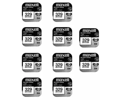 Maxell sidabro oksido baterijos 329 SR731SW 1.55V, 10vnt.