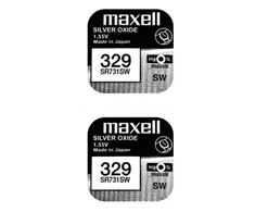 Maxell sidabro oksido baterijos 329 SR731SW 1.55V, 2vnt.
