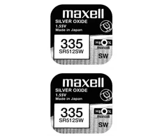 Maxell sidabro oksido baterijos 335 SR512SW 1.55V, 2vnt.