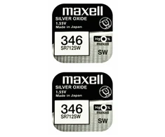 Maxell sidabro oksido baterijos 346 SR712SW 1.55V, 2vnt.