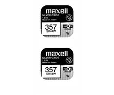 Maxell sidabro oksido baterijos 357 SR44W 1.55V, 2vnt.