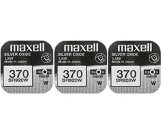 Maxell sidabro oksido baterijos 370 SR920W 1.55V, 3vnt.