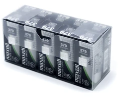 Maxell sidabro oksido baterijos 379 SR521SW 1.55V, 100vnt.