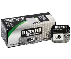 Maxell sidabro oksido baterijos 386 / SR43W / SR43 1.55V, 10vnt.