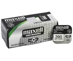 Maxell sidabro oksido baterijos 390/389/SR 1130 SW/G10 1.55V, 10vnt.