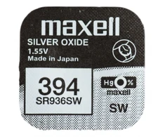 Maxell sidabro oksido baterijos 394 SR936SW 1.55V, 1vnt.