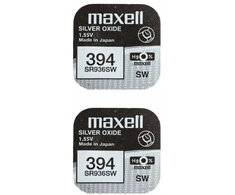 Maxell sidabro oksido baterijos 394 SR936SW 1.55V, 2vnt.