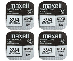 Maxell sidabro oksido baterijos 394 SR936SW 1.55V, 4vnt.