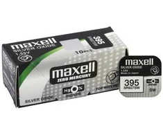 Maxell sidabro oksido baterijos 395/399/SR 927 SW/G7 1.55V, 10vnt.