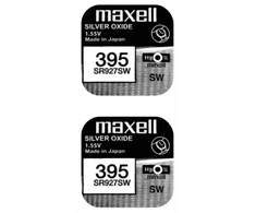 Maxell sidabro oksido baterijos 395 SR927SW 1.55V, 2vnt.