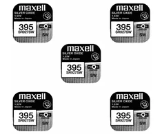 Maxell sidabro oksido baterijos 395 SR927SW 1.55V, 5vnt.