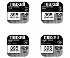 Maxell sidabro oksido baterijos 395 SR927SW 1.55V, 4vnt.
