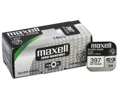 Maxell sidabro oksido baterijos 396/397/SR 726 SW/G2 1.55V, 10vnt.