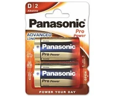Panasonic Alkaline PRO Power LR20/D 1.5V šarminiai elementai 2vnt.